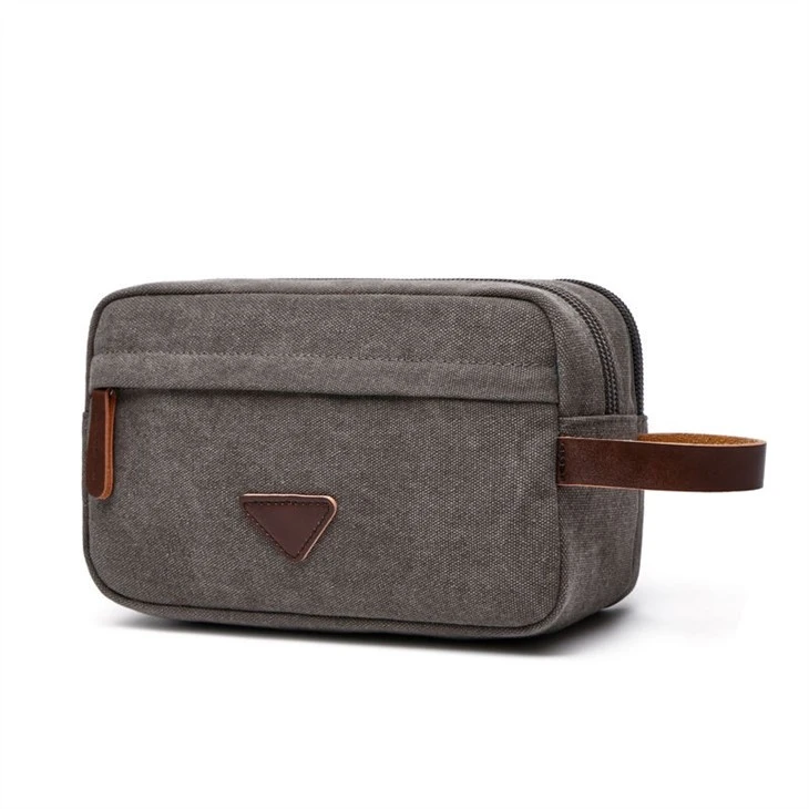 Personalized Waxed Canvas Travel Toiletry Bag for Travel Wholesale